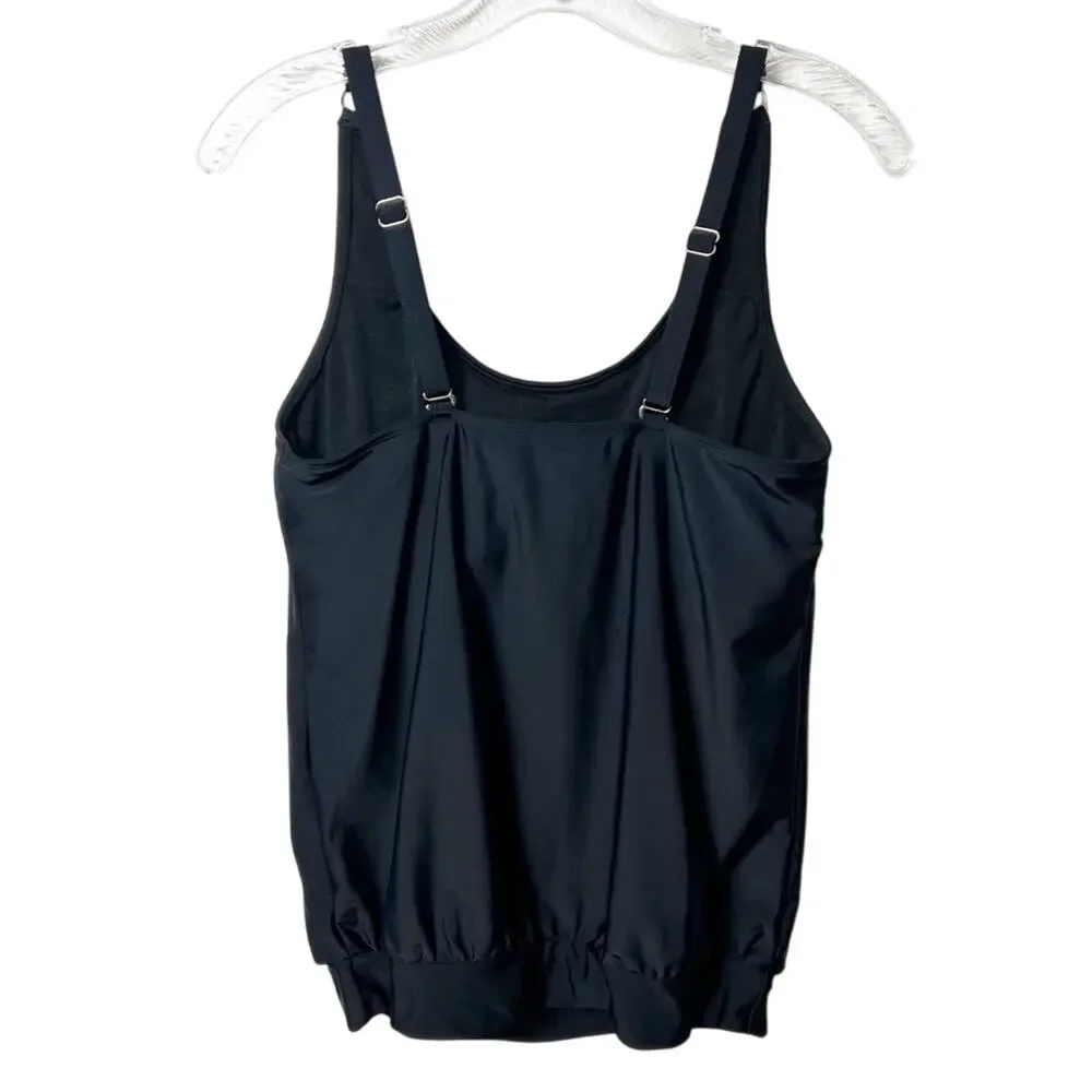 YONIQUE SIZE SMALL BLACK SPANDEX TANKINI SWIMMING WOMEN BRAND NEW